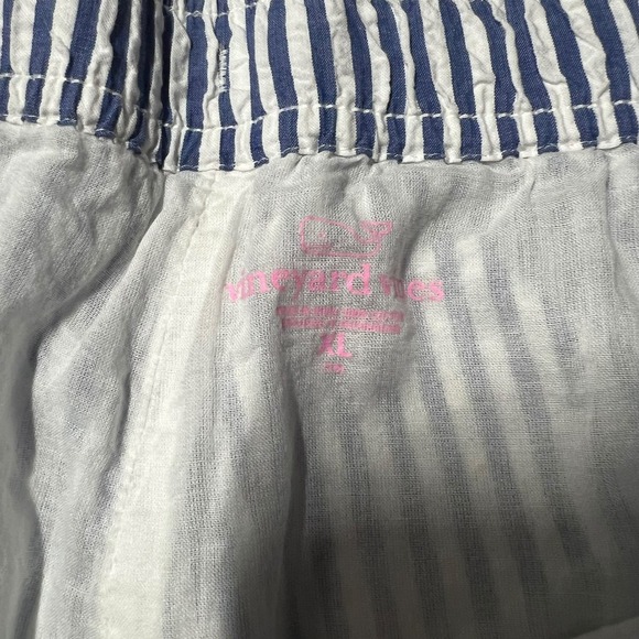 Vineyard Vines Striped Embroidered Shorts Women's Size 4 Blue White Yellow Pink - Picture 5 of 5